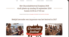 Desktop Screenshot of chocoladefestival-zutphen.nl