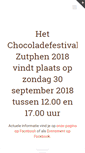Mobile Screenshot of chocoladefestival-zutphen.nl