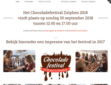 Tablet Screenshot of chocoladefestival-zutphen.nl